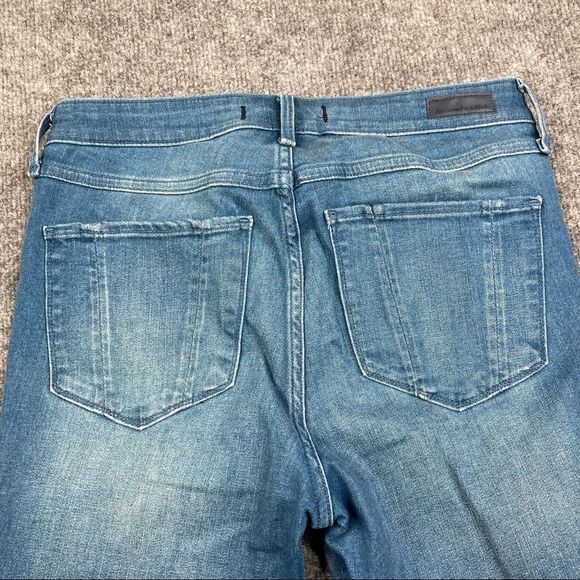 Abercrombie & Fitch Signature Collection Rip + Repair Ankle Straight Jeans - Picture 6 of 11